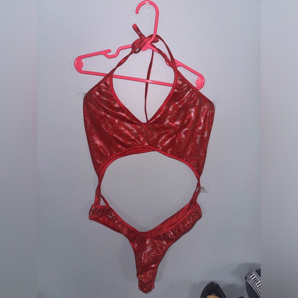 Exotic Dancer / Stripper Red one piece